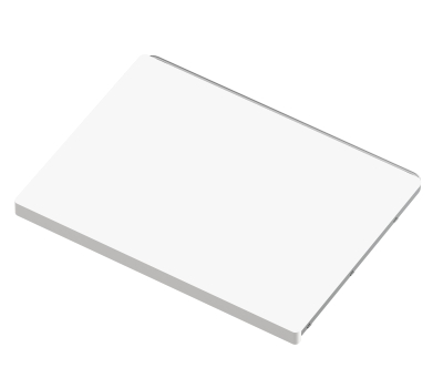 Полка стационарная, белый декор, L=607 (серия 460)